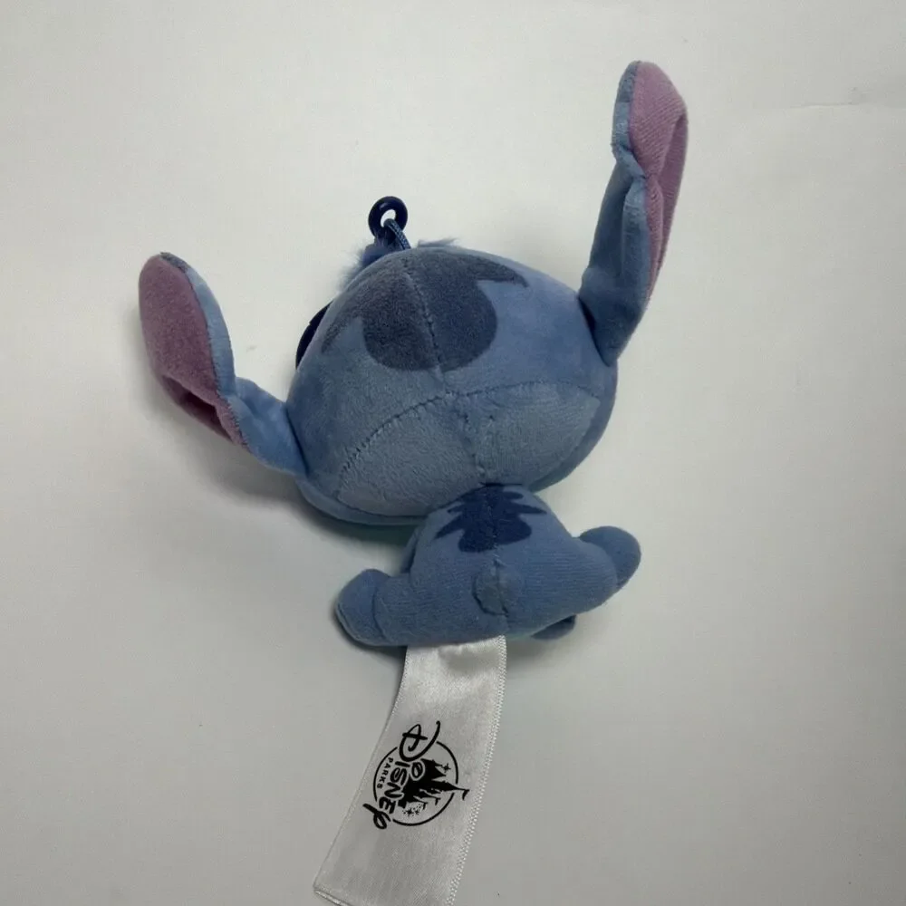 3 Disney Character Plush Clip On & Keychain, Stitch,Pluto & Eeyore
